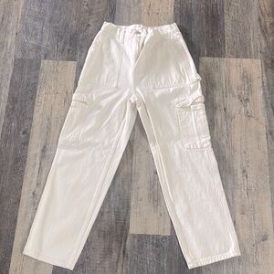cream pacsun cargo pants